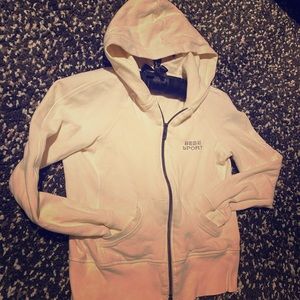 Bebe sports Zipped coldshoulder Hoodie